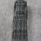 Monochrome power long skirt
