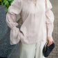 Lady mermaid balloon sleeve blouse
