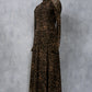 Leopard power long skirt